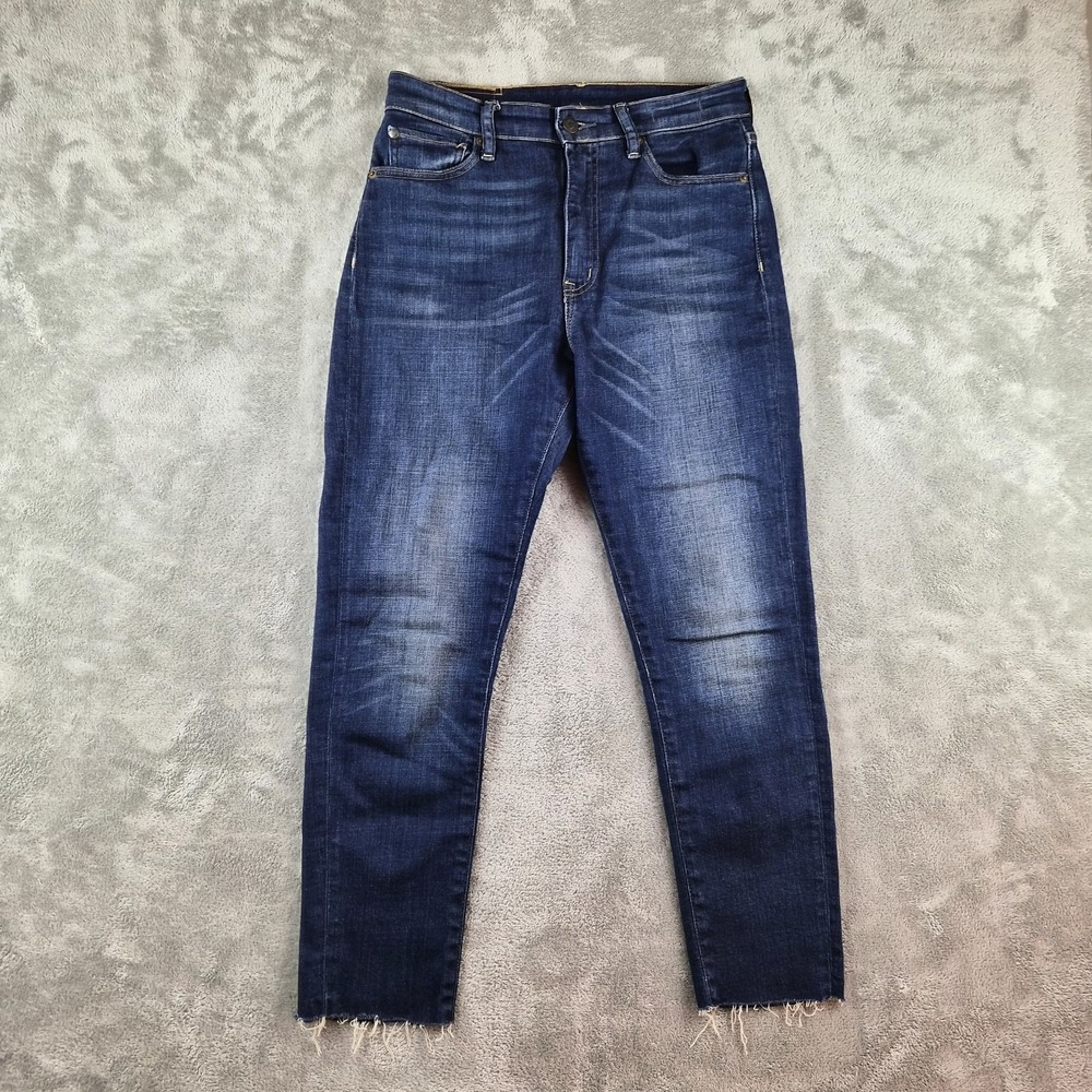 Denim & Supply Ralph Lauren Hendrix Jeans Women 28 (fits 29x25) Blue Raw Hem